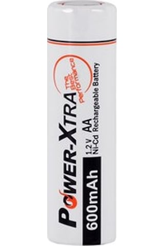 Power-Xtra 600 mAh 1.2 V Başsız AA Ni-CD Şarj Edilebilir Kalem Pil