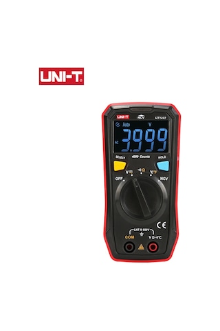 Unı-t Ut123t Dijital Mini Multimetre Test Cihazı Otomatik Dc Ac Voltmetre Frekans Kapasite Ohm Metre Ölçüm Aletleri