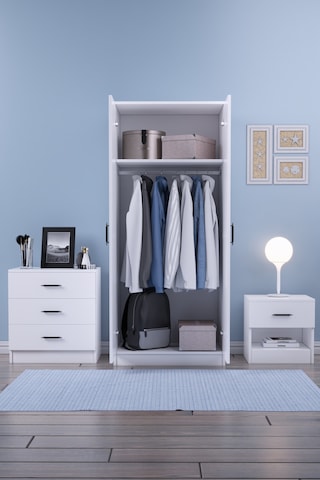 Abete-2 Kapılı Dolap +komodin 1 Çekmeçeli +şifoniyer 3çekmeceli