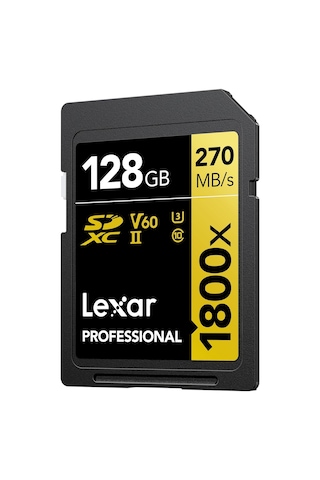 Lexar Prof 128gb 1800x Sdxc Uhs-ıi 270mb/s Read 180mb/s Write C10
