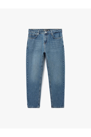 Koton Pamuklu Normal Bel Regular Fit Tapered Jean Pantolon - Joe Jean Orta İndigo 6wam40237nd İndigo