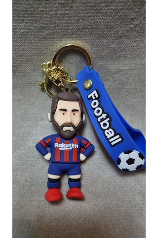 Messi Silikon Anahtarlık Büyük Boy Altın