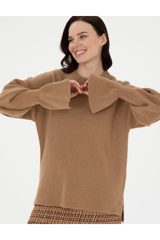 Pierre Cardin Kadın Camel Kazak /triko 50296484-vr015 CAMEL