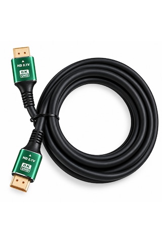 Alfais 6122 Hdmi 2.1 8k Ultra Hd Kablo 2 Metre 48gbps 4k 120hz Altın Uçlu Kablo Led Tv