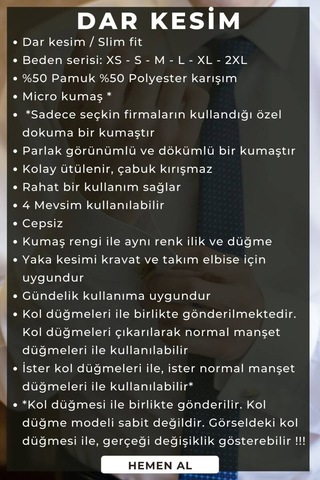 Koyu Gri Dar Kesim Micro Kumaş Kol Düğmeli Slim Fit Erkek Gömlek - 201-7 001