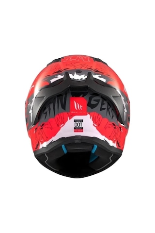 Mt Helmets Stınger Ardent C5 Kapalı Kask Mat Kırmızı - Siyah