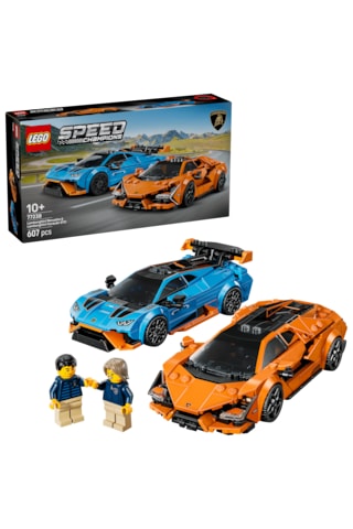 LEGO® Speed Champions Lamborghini Revuelto ve Huracán STO 77238 - 10 Yaş ve Üzeri Çocuklar için Yaratıcı Oyuncak Yapım Seti (607P)