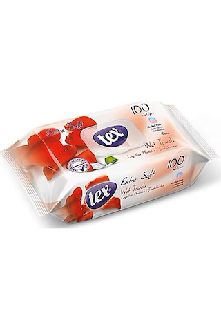 Tex Islak Mendili Temizlik Hijyenik Temizleme Antibakteriyel Gül