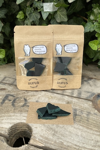 Koyu Yeşil Granül Mum Boyası ( 20 gr )