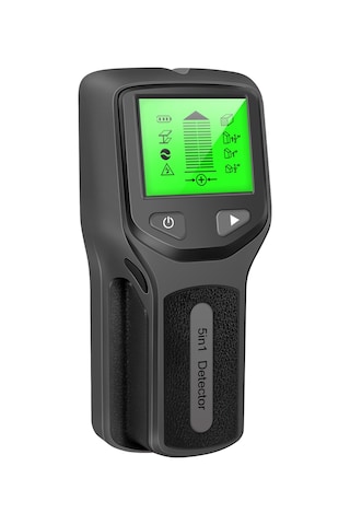 Tenfowee 5 Fonksiyonlu Duvar Tarayıcı: Ahşap, Metal Ve Ac Hatlarını Tespit Eden Lcd Ekranlı Cihaz Siyah