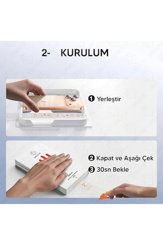 16 Pro Max Paravan Çizilmez Koruyucu Folyo Geri Dönüştürülmüş Camdan Üretilmiştir Kabarcıksız Uygulama Için