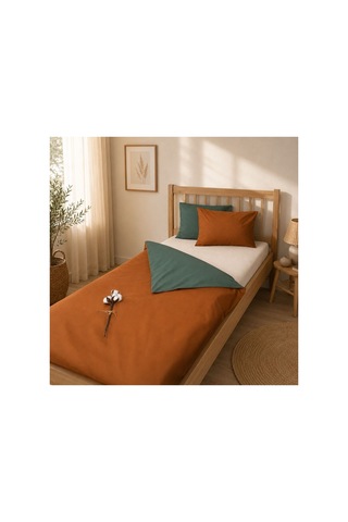 Tek Kişilik Nevresim Seti Çift Renk Two Stories Cozy 3 Parça 160 X 220 Cm Çok Renkli