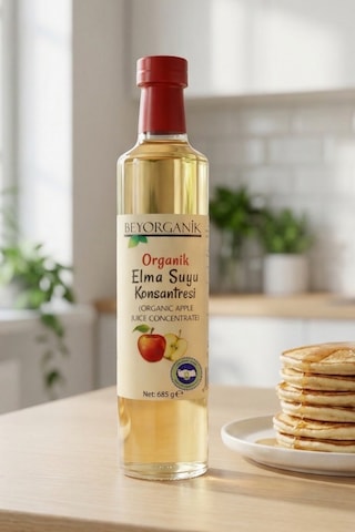 Beyorganik Pestisit Analizli Organik Elma Suyu Konsantresi 685gr