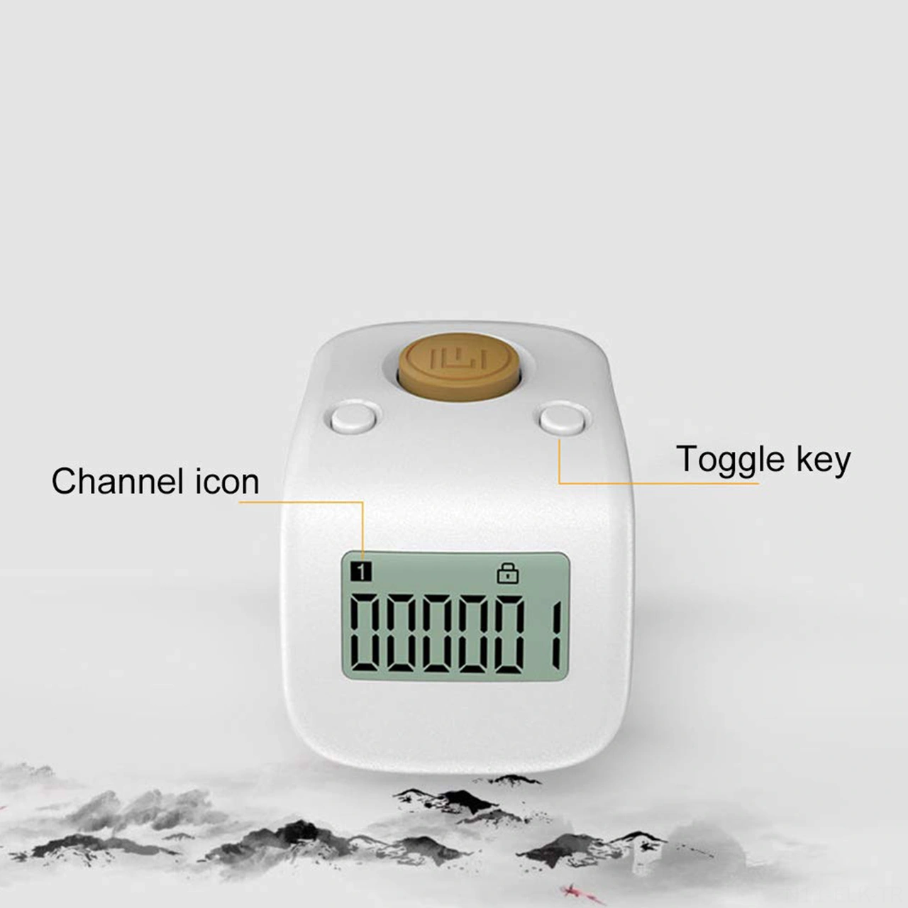 Xindoker Usb Şarjlı, 6 Kanal Veri Kaydı Ve Sessiz Tuşlu, Parlak Dokulu, Ter Dayanıklı Silikon Yüzük Tipi El Sayacı