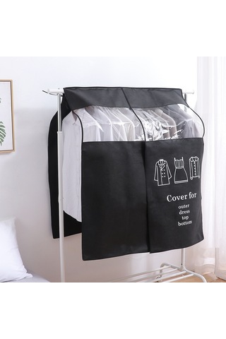 Geeroyoo "premium 3 Boyutlu Kıyafet Koruma Kılıfı - 90x110cm Şeffaf Düğün Elbise Askılığı" Bej