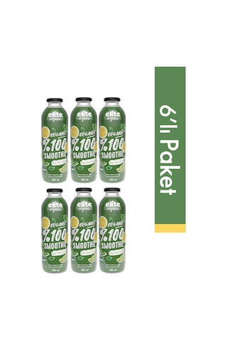 6'lı Organik %100 Smoothie Yeşil 700 Ml