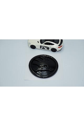 Dk Tuning Skoda Ön Kaput 9cm Yeni Nesil Parlak Siyah Logo Amblem