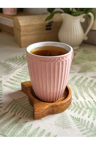 Standart Wood Ahşap Kedi Kupa Altlığı 254923598 Kahverengi