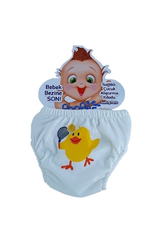 Poopes Sevimli Kuşlar Ve Yarasa Desenli Erkek Bebek 3'lü Alıştırma Külodu