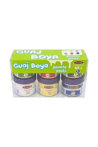 Artebella Guaj Boya 6'lı Set 50ml Abs70050 Çok Renkli