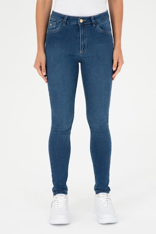 U.S. Polo Assn. Kadın Koyu Mavi Skinny Fit Jean Pantolon 50289155-DN0023