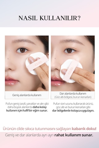 Hassas Uygulama Sağlayan Makyaj Pufu Clio Kill Cover High-glow Cushion Puff