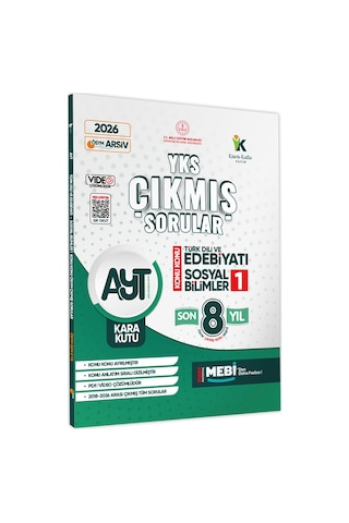 026 YKS-AYT Eşit Ağırlık Çıkmış Soru Bankası KaraKutu 2’li Set KonuKonu Son 8Yıl Çözüm