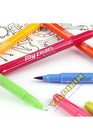 Donga My Color2 Çift Taraflı Brush Fırça Uç+Fine Kalem 36'Li Set