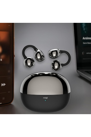 Mioji Air Buds 2 Kablosuz 5.4 Ios Android Windows Pc Ve Tüm Telefonlar İle Uyumlu Bluetooth Kulaklık - Siyah
