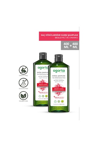 Agarta Saç Dökülmesine Karşı Şampuan 2 x 400 ML