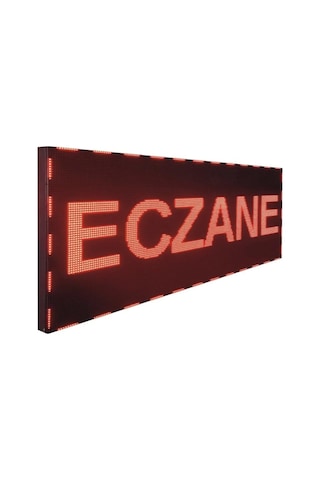 Led Tabela 16x64cm Çift Taraflı Kırmızı Kayan Yazı-wifi