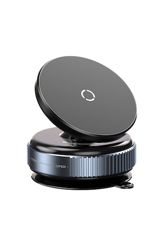 Kilifone - Telefon Tutucu K009 Vakum Özellikli Magnetik Telefon Tutucu - Siyah - T36774 Siyah