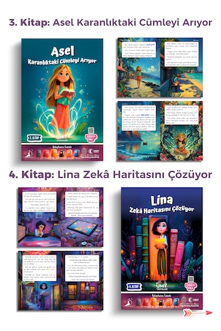Umy Yayınları Kitapların İzinde Seti 5 Kitap - Çocuklar İçin Hayal Gücü, Dikkat Ve Problem Çözme Becerisi Geliştiren Macera Seti