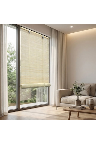 Koçtaş Opp Ahşap Stor Perde Bej 100 x 180