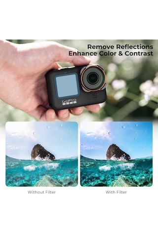 K&f Concept Gopro Uyumlu 6 Lı Set - Cpl + Nd8 + Nd16 + Nd32 + Nd64 + Nd1000