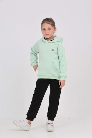 Toontoy Kız Çocuk Garni Nakışlı Eşofman Takım Mint Yeşili