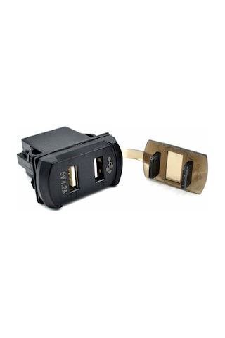 4,20a Usb Şarj Port Marine Dikdörtgen 12v 24v Voltmetreli