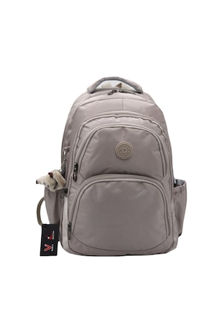 Özel Su İtici Kumaş Vizon Unisex Okul Çantası 34600