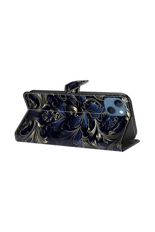 İphone 15 Darbeye Dayanıklı Deri Kapaklı Folio Telefon Kılıfı Ve Cüzdan İle Uyumlu Çok Renkli