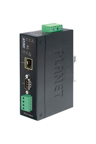 Ip30 Industrial Rs232/rs-422/rs485 To 100base-fx Fiber Optic Sfp Converter