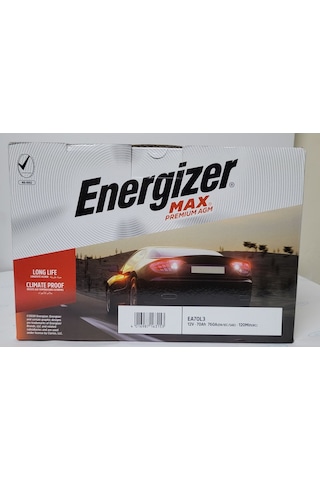 Energizer Max Premium Agm Ea70L3 12V 70Ah Akü / 545323081