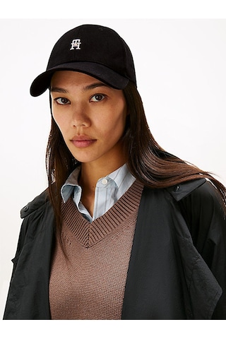 Tommy Hilfiger Th Elevated Chıc Cap Kadın Siyah Şapka - Aw0aw17631 Siyah