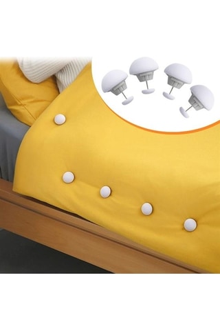 Hobibahçem 4 Adet Mantar Model Yorgan Kılıfı Ve Çarşaf Tutucu Sabitleyici