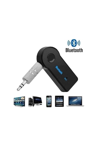 Zenvia Yeni Nesil Bluetooth Aux Araç Kiti Siyah Tv Tablet Telefon Araç Araba Znv2026