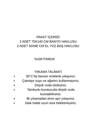 4 Lü Banyo Havlusu Seti %100 Pamuklu 70x140 Cm Pleasure Antrasit-Antrasit