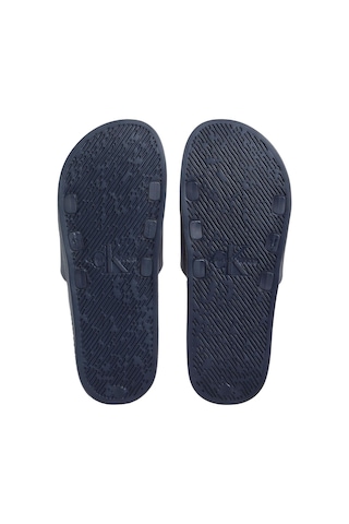 Slide Rubber Neopren Monologo Slide Lacivert Erkek Terlik-7180 Lacivert