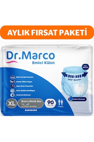 Dr. Marco Yetişkin Emici Külot XL 90'lı