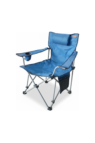 Madfox Chillseat Yastıklı Katlanabilir Kamp Sandalyesi Koyu Mavi