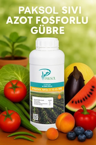 Azot Ve Fosforlu Sıvı Gübre Npzn 3-15-0 Me 1 Litre 1 kg