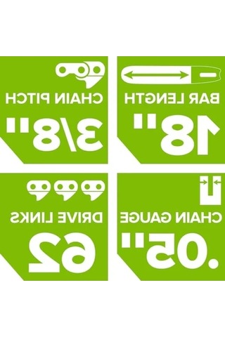 45,72 Cm Elektrikli Testere Yedek Zincir - Düşük Geri Tepmeli